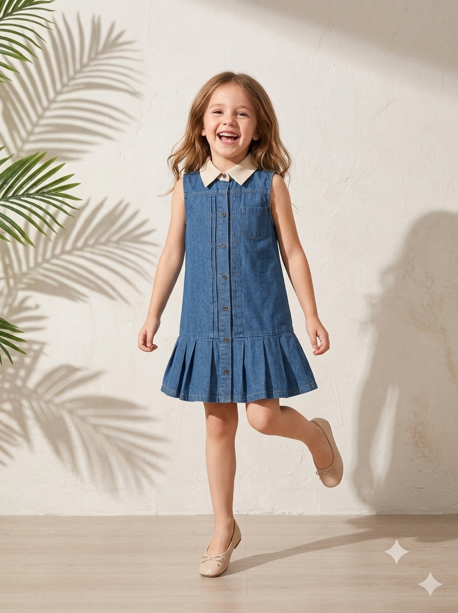 Denim Daisy Dress