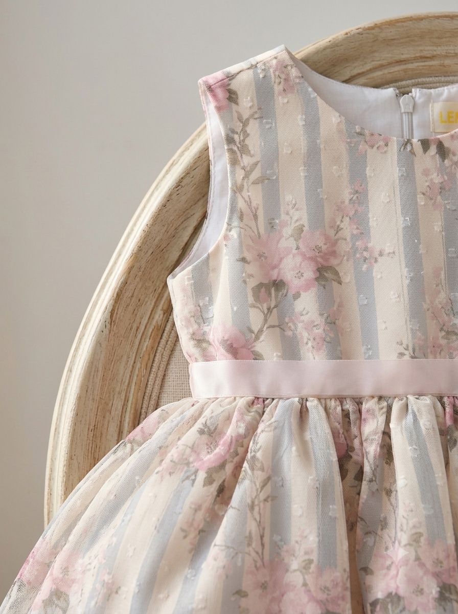 Pink Sakura Stripe Dress