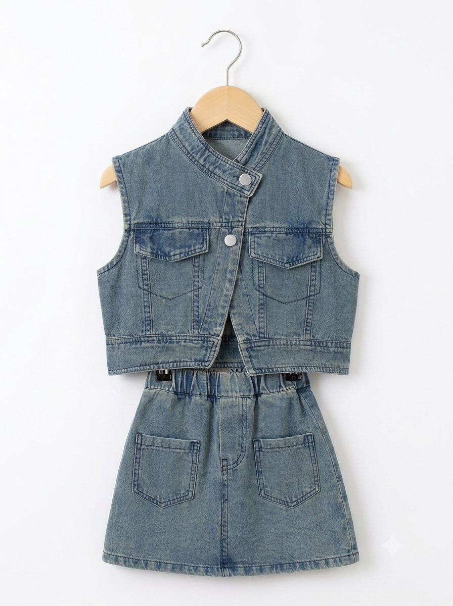 Washed Denim Vogue Set