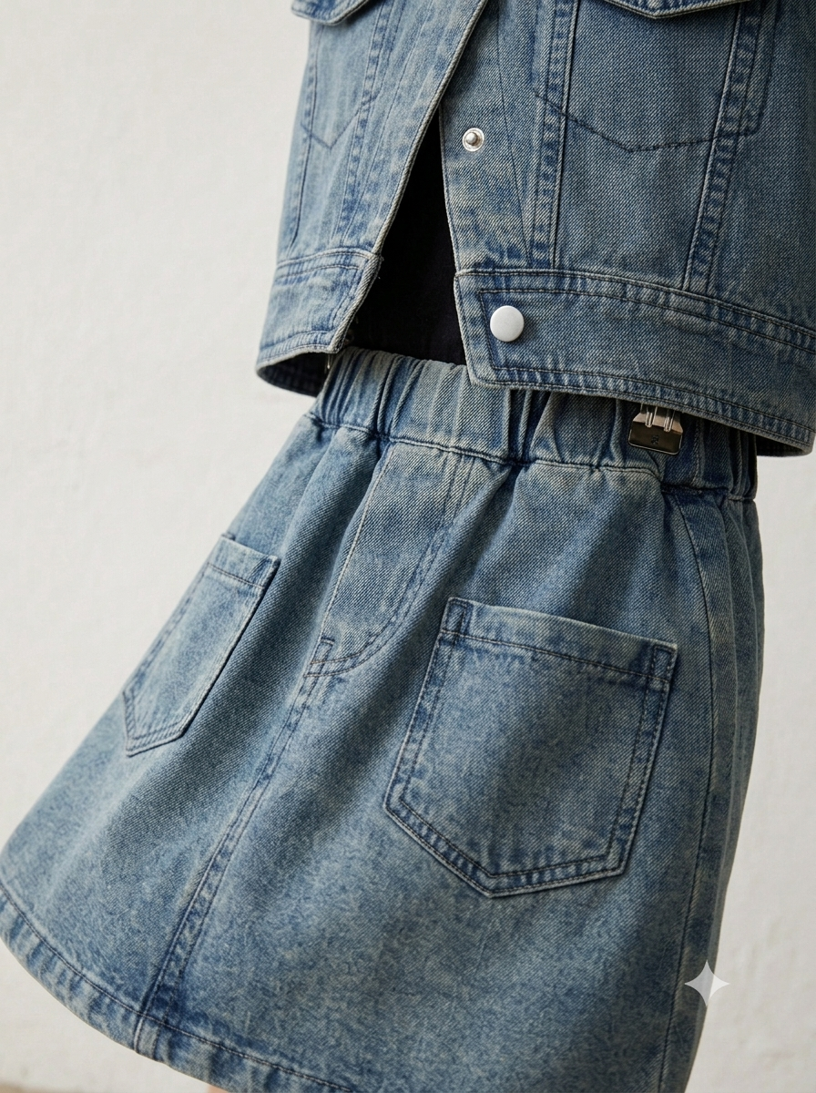 Washed Denim Vogue Set