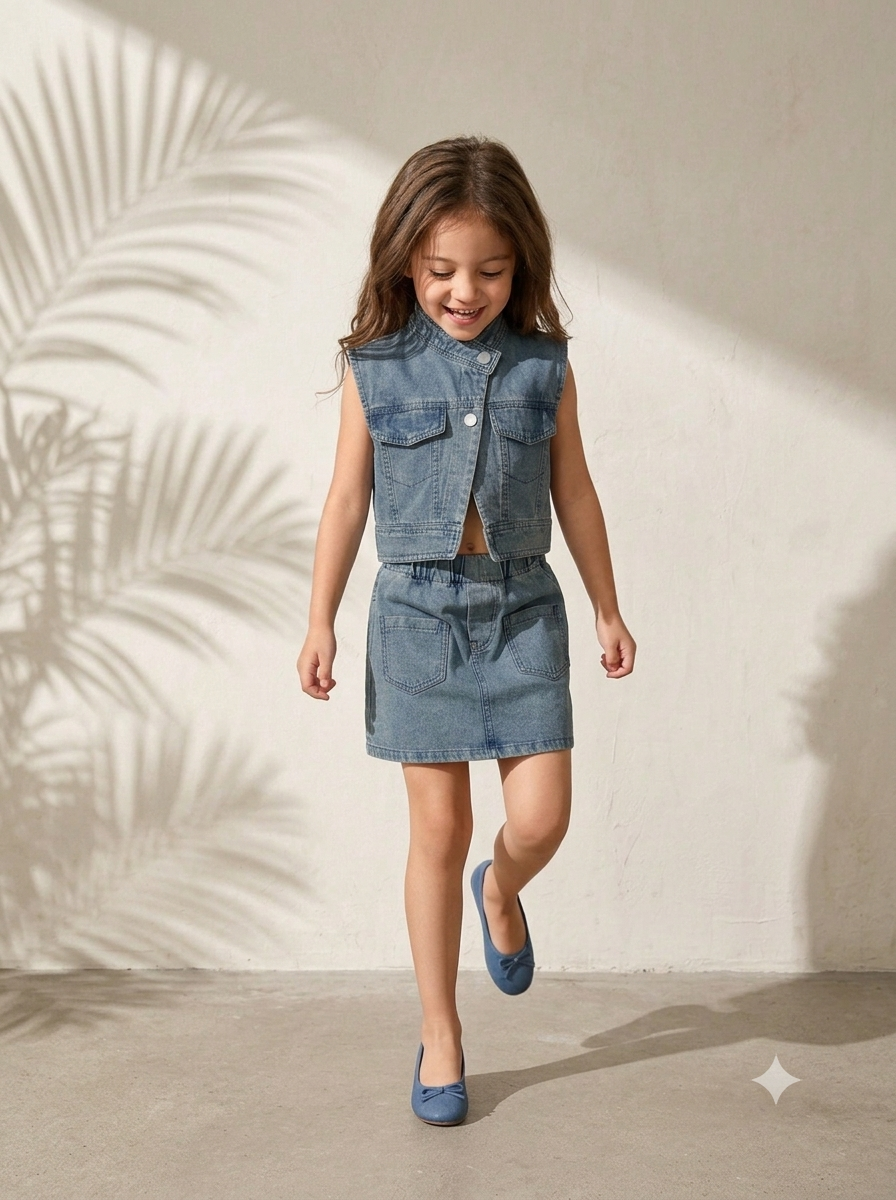 Washed Denim Vogue Set