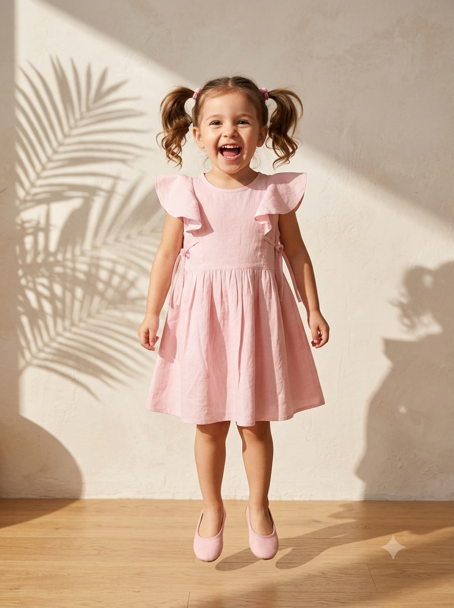 Blush Chloe Flutter Dress